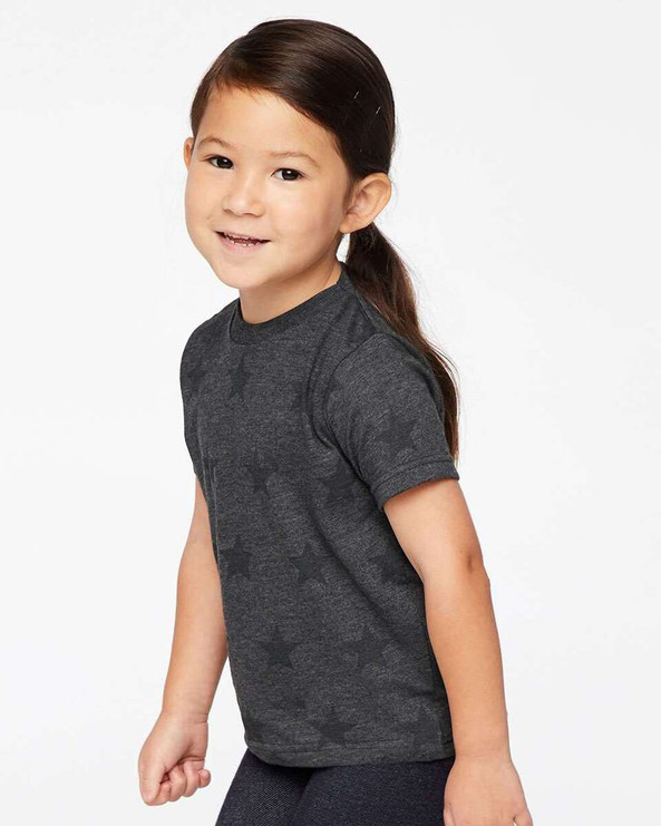 Code Five 3029 - Camiseta con estampado de estrellas