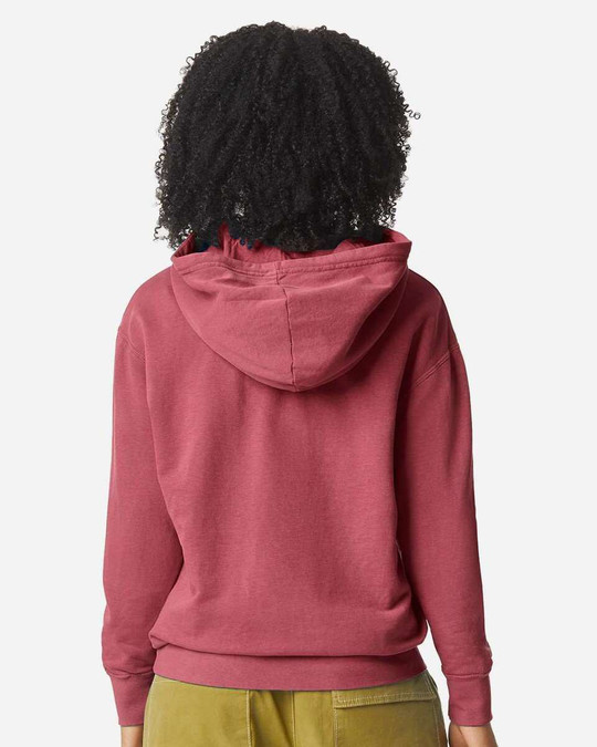 Comfort Colors 1467 - Sudadera con capucha de forro polar ligero teñida en prenda