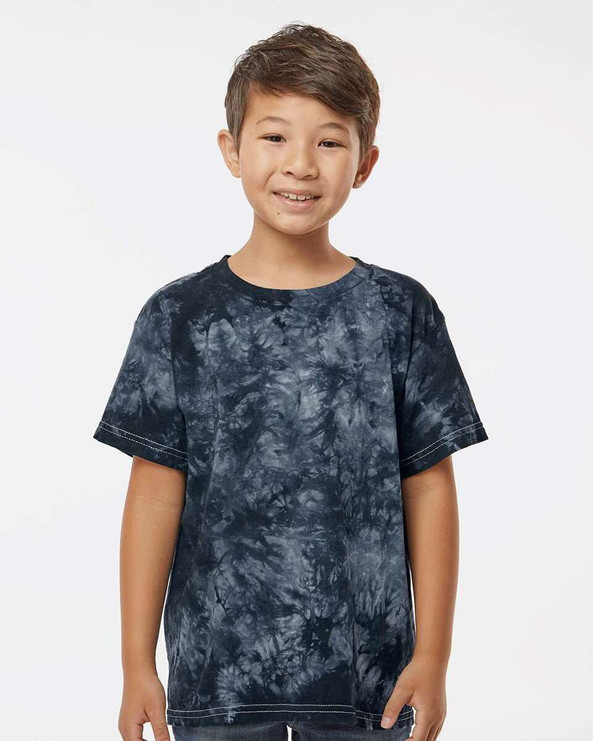 Dyenomite 20BCR - Youth Crystal Tie-Dyed T-Shirt