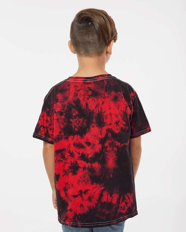 Dyenomite 20BCR - Youth Crystal Tie-Dyed T-Shirt
