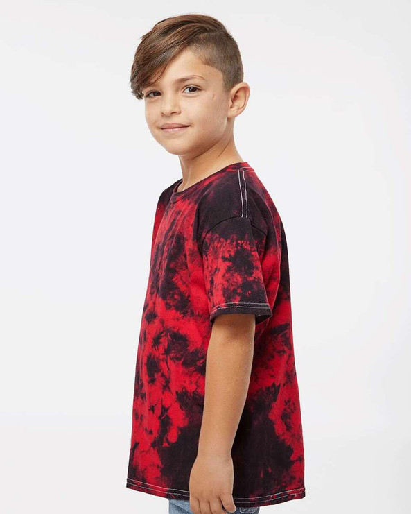 Dyenomite 20BCR - Youth Crystal Tie-Dyed T-Shirt