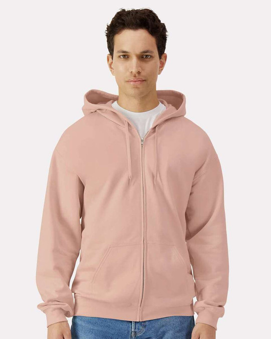 Gildan SF600 - Sudadera con capucha y cremallera Softstyle