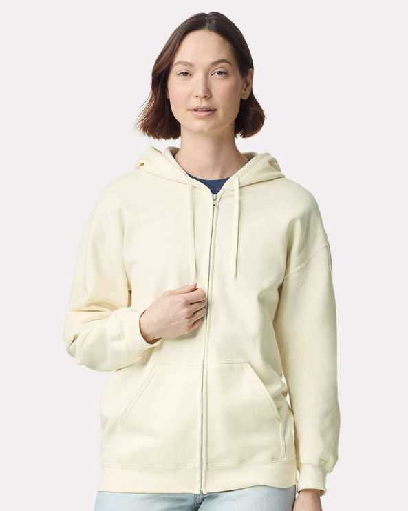 Gildan SF600 - Sudadera con capucha y cremallera Softstyle