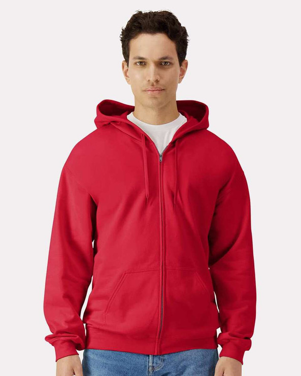 Gildan SF600 - Sudadera con capucha y cremallera Softstyle