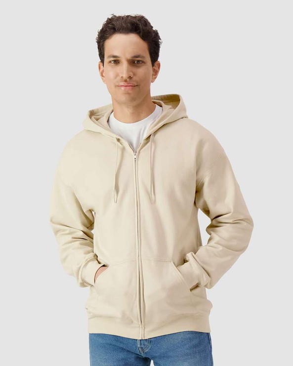 Gildan SF600 - Sudadera con capucha y cremallera Softstyle