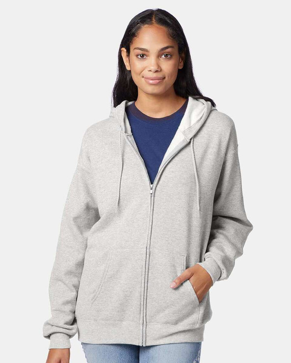 Hanes P180 - Ecosmart® Full-Zip Hooded Sweatshirt