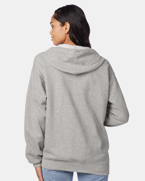 Hanes P180 - Sudadera con capucha y cremallera completa Ecosmart