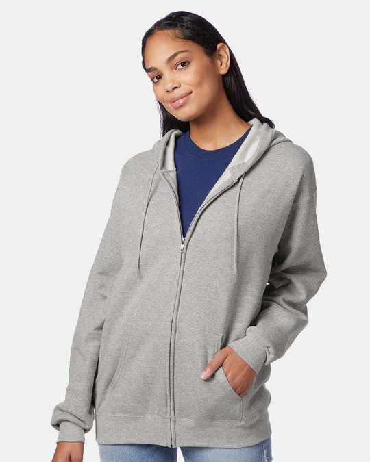Hanes P180 - Ecosmart® Full-Zip Hooded Sweatshirt