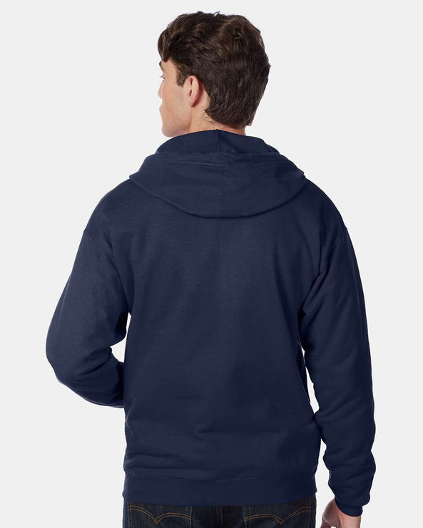 Hanes P180 - Sudadera con capucha y cremallera completa Ecosmart