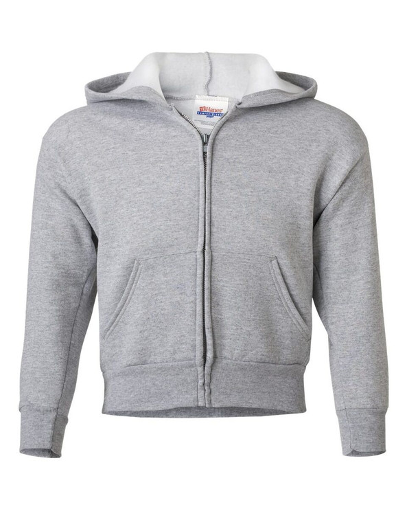 Hanes P480 - EcoSmart® Youth Full-Zip Hooded Sweatshirt