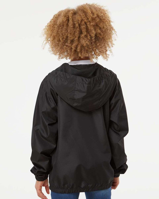 Independent Trading Co. EXP24YWZ - Chaqueta cortavientos ligera con cremallera completa para jóvenes