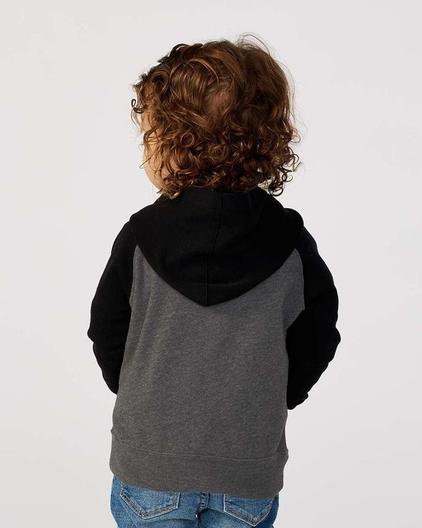 Independent Trading Co. PRM10TSB - Sudadera de raglán con capucha de mezcla especial para niños pequeños