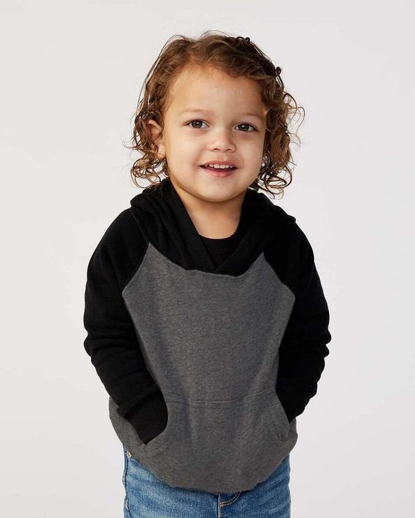 Independent Trading Co. PRM10TSB - Sudadera de raglán con capucha de mezcla especial para niños pequeños
