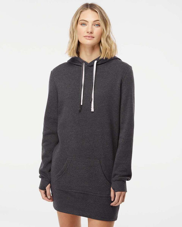 Independent Trading Co. PRM65DRS - Women’s Special Blend Hooded Sweatshirt Dress