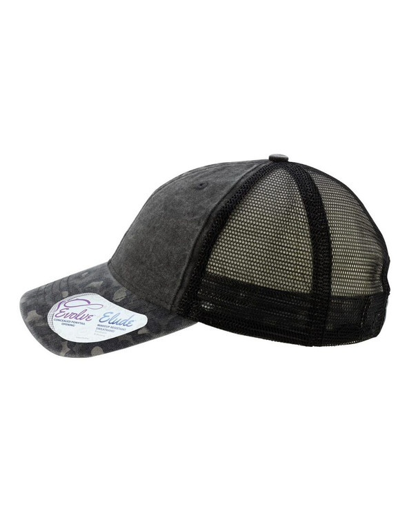 Infinity Her JANET - Gorra de mujer con visera estampada y parte posterior de malla