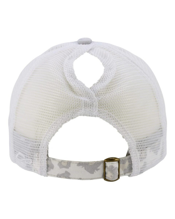 Infinity Her JANET - Gorra de mujer con visera estampada y parte posterior de malla