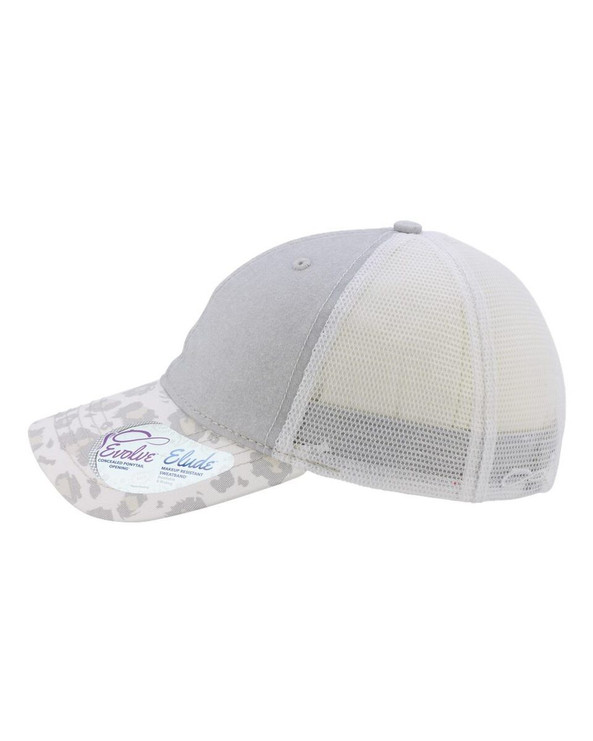 Infinity Her JANET - Gorra de mujer con visera estampada y parte posterior de malla