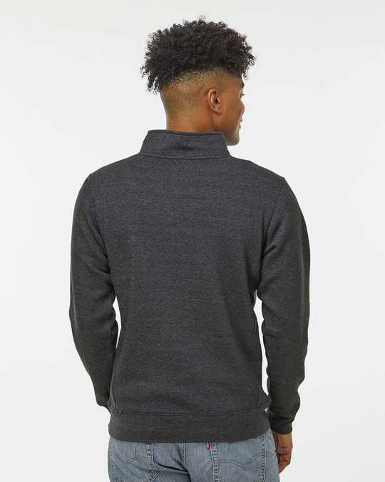J. America 8717 - Heavyweight Fleece Quarter-Zip Sweatshirt