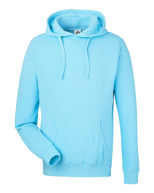 J. America 8730 - Sudadera con capucha de forro polar teñido en pigmento