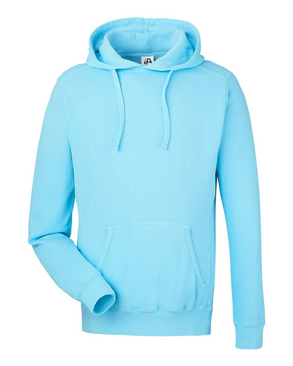 J. America 8730 - Sudadera con capucha de forro polar teñido en pigmento