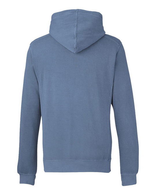 J. America 8730 - Pigment-Dyed Fleece Hooded Sweatshirt
