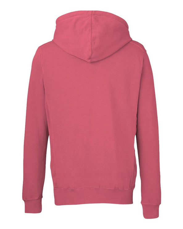 J. America 8730 - Pigment-Dyed Fleece Hooded Sweatshirt