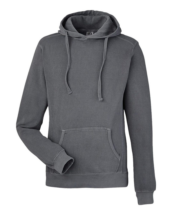 J. America 8730 - Sudadera con capucha de forro polar teñido en pigmento