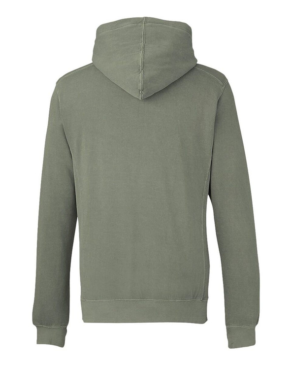 J. America 8730 - Sudadera con capucha de forro polar teñido en pigmento