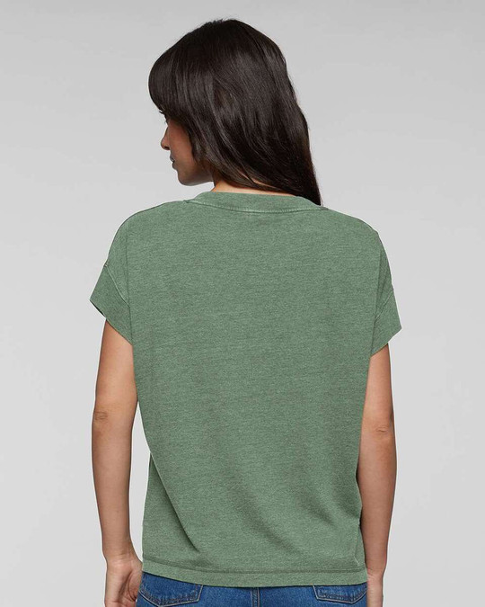 LAT 3502 - Camiseta relaxed vintage wash para mujer