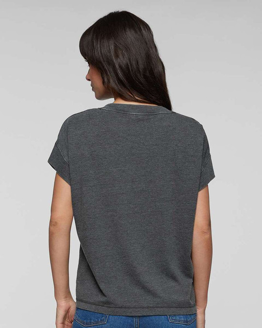 LAT 3502 - Camiseta relaxed vintage wash para mujer
