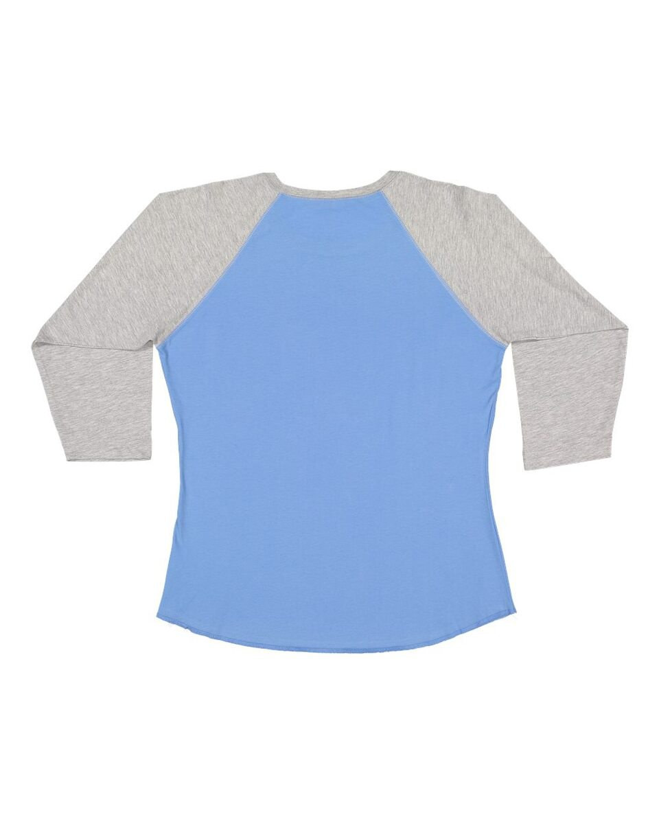 LAT 3530 - Ladies' Fine Jersey Three-Quarter Sleeve Baseball T-Shirt