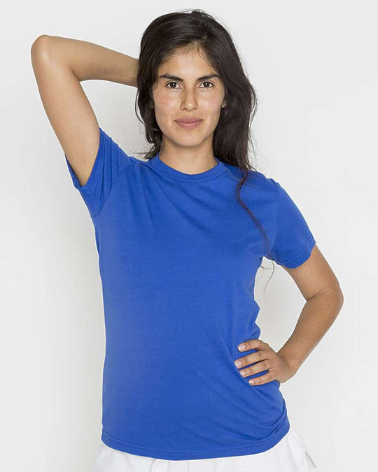 Los Angeles Apparel 21002 - USA-Made Women's Fine Jersey T-Shirt