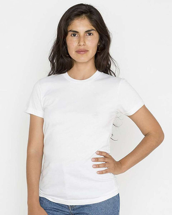 Los Angeles Apparel 21002 - USA-Made Women's Fine Jersey T-Shirt