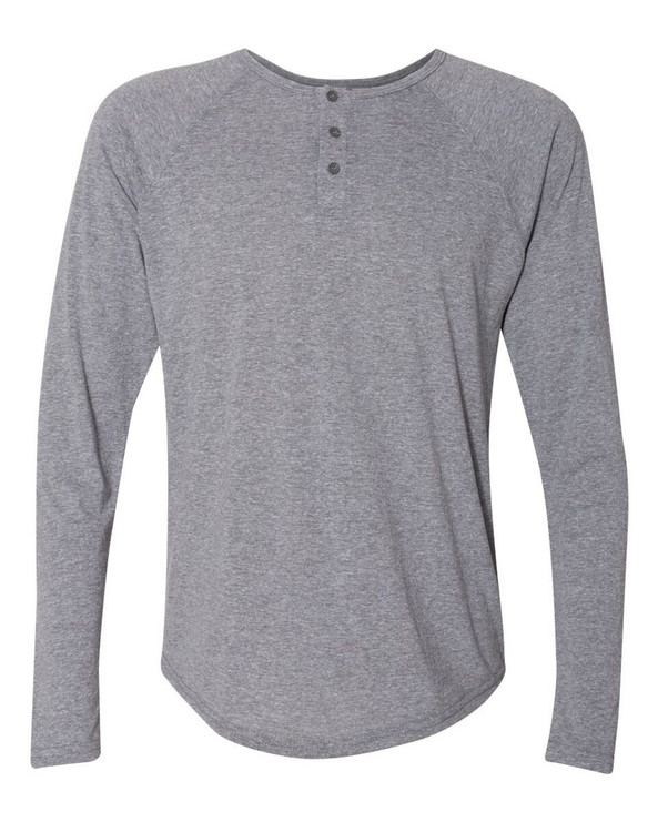 Next Level 6072 - Triblend Henley T-Shirt