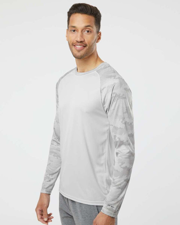 Paragon 216 - Cayman Performance Camo Colorblocked Long Sleeve T-Shirt