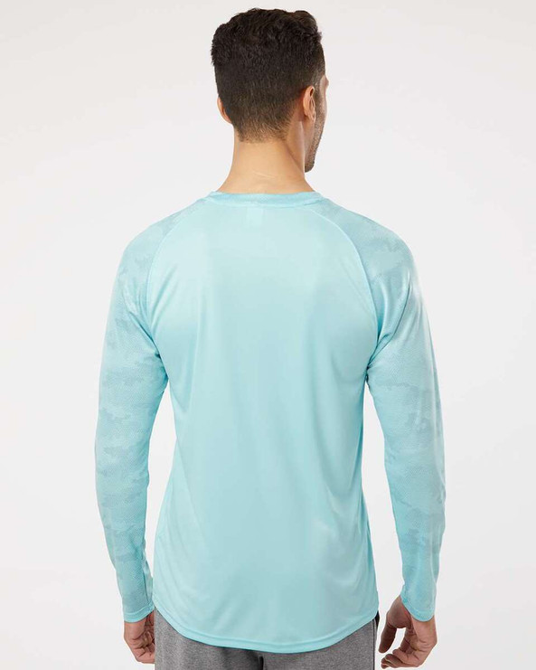 Paragon 216 - Cayman Performance Camo Colorblocked Long Sleeve T-Shirt