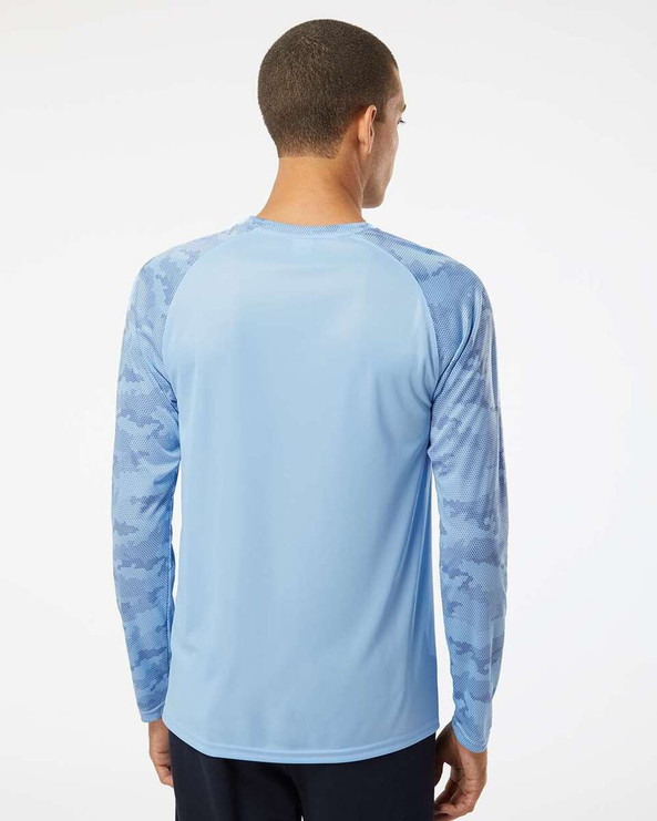 Paragon 216 - Camiseta de manga larga Cayman Performance Camo Colorblocked