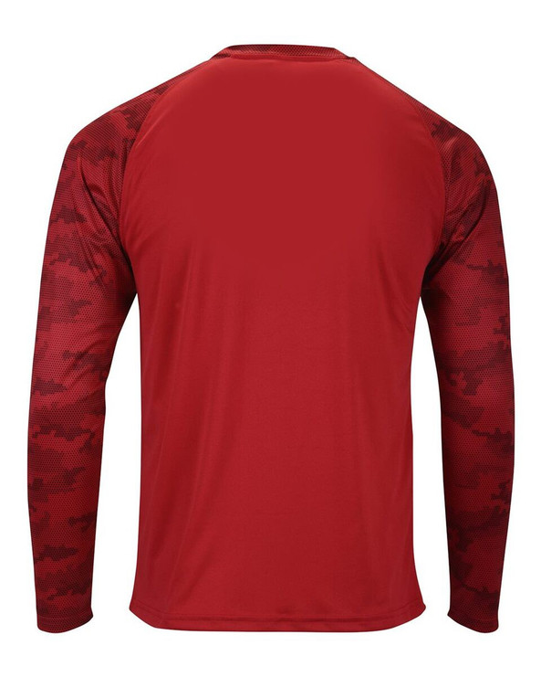 Paragon 216 - Camiseta de manga larga Cayman Performance Camo Colorblocked