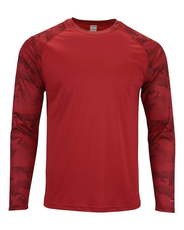 Paragon 216 - Camiseta de manga larga Cayman Performance Camo Colorblocked