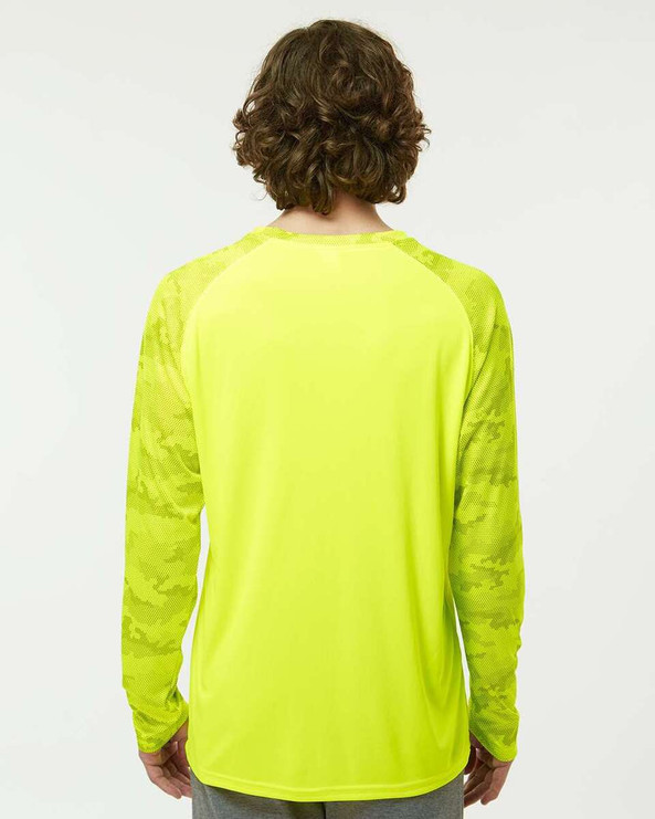 Paragon 216 - Cayman Performance Camo Colorblocked Long Sleeve T-Shirt