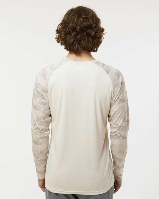 Paragon 216 - Cayman Performance Camo Colorblocked Long Sleeve T-Shirt