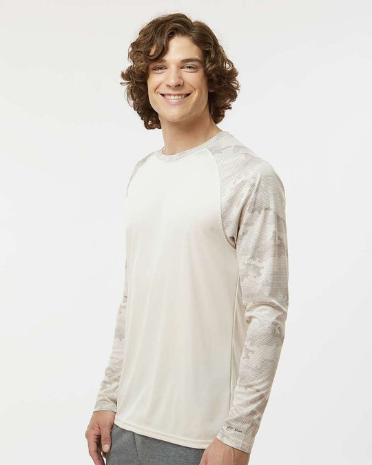 Paragon 216 - Cayman Performance Camo Colorblocked Long Sleeve T-Shirt