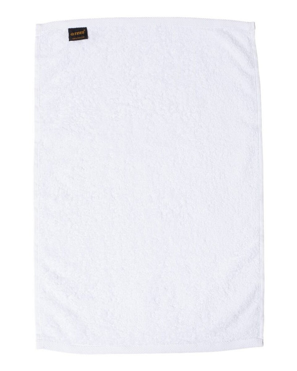 Q-Tees T300 - Toalla de mano con dobladillo Deluxe