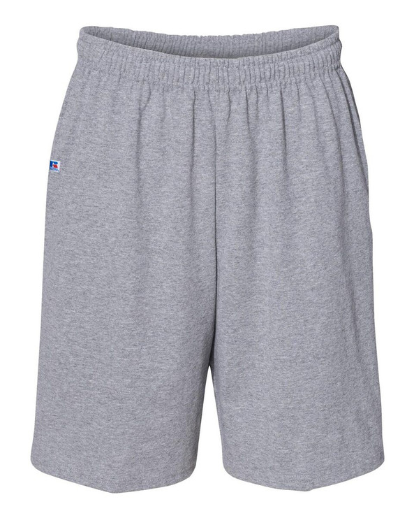 Russell Athletic 25843M - Pantalón corto de punto de algodón con bolsillos