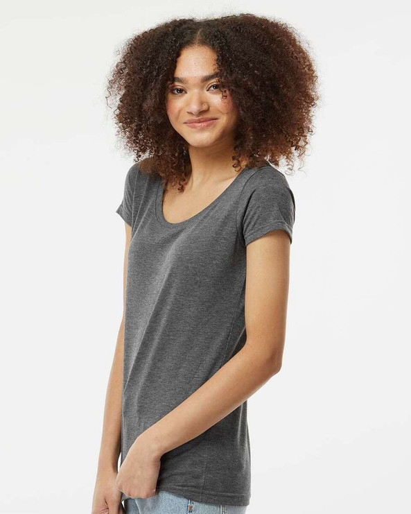 Tultex 243 - Women's Poly-Rich Scoop Neck T-Shirt
