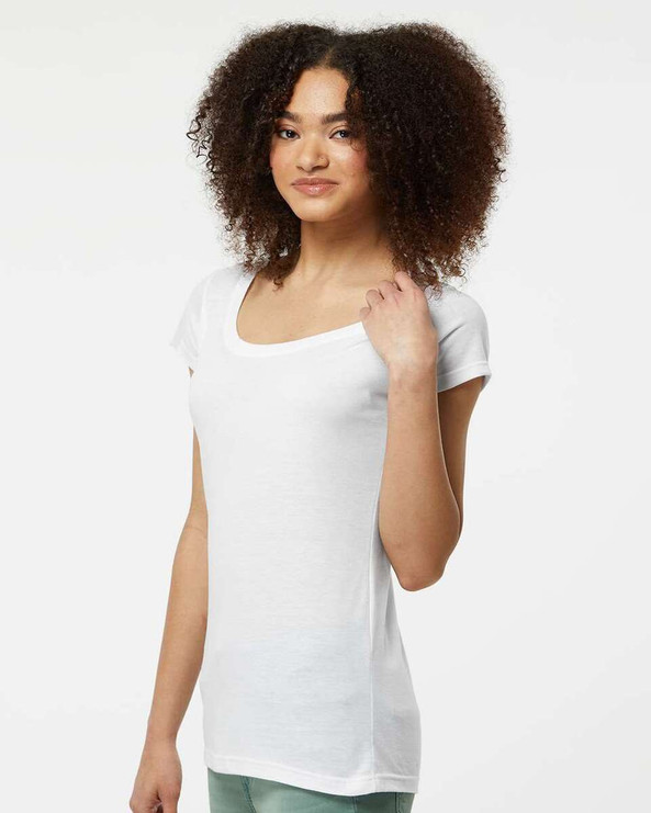 Tultex 243 - Women's Poly-Rich Scoop Neck T-Shirt