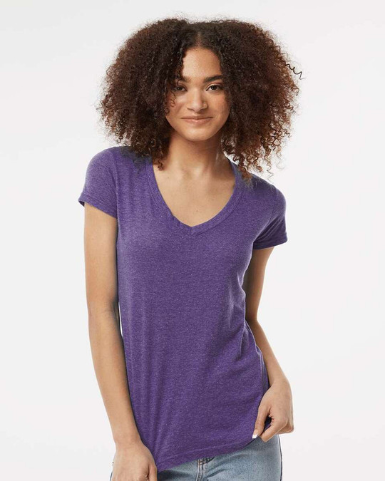 Tultex 244 - Women's Poly-Rich V-Neck T-Shirt