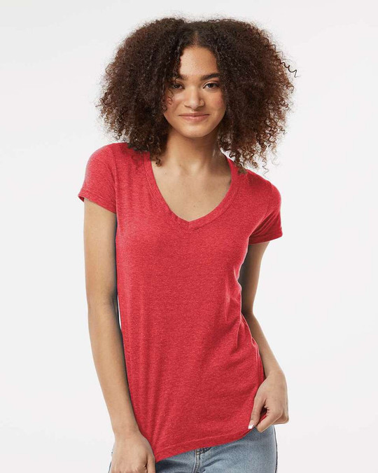 Tultex 244 - Women's Poly-Rich V-Neck T-Shirt