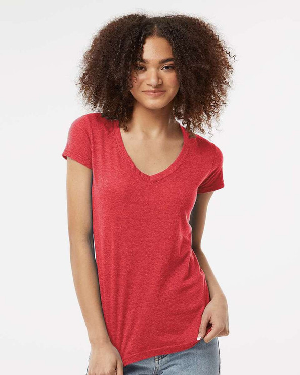 Tultex 244 - Women's Poly-Rich V-Neck T-Shirt