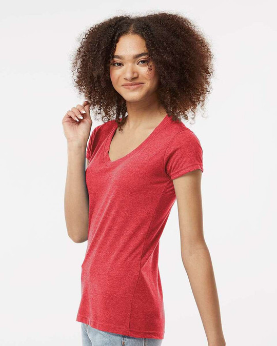 Tultex 244 - Women's Poly-Rich V-Neck T-Shirt